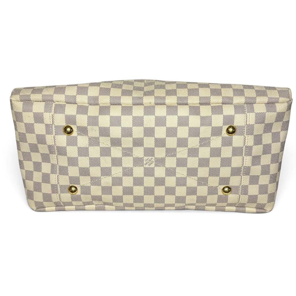 Louis Vuitton Artsy MM Damier Azur Hobo Shoulder Bag with Braided Top Handle COA - Picture 6 of 15